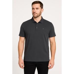 Calvin Klein Black Calvin Klein Logo Short Sleeve Polo Shirt Mens‎ Type Size XXL